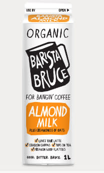 Barista Bruce Organic Almond Milk 1lt | 1l | Barista Bruce | YG-011749-PD-016454