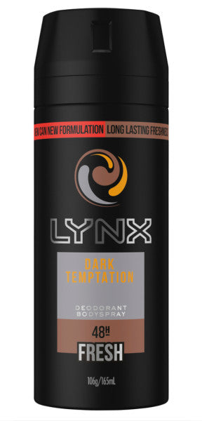 Dark Temptation Fresh Deodorant Bodyspray | 165ml | Lynx | YG-010603-PD-016593