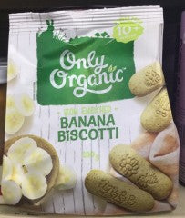 Organic Banana Biscotti 10+ Months | 100g | Only Organic | YG-005478-PD-017451