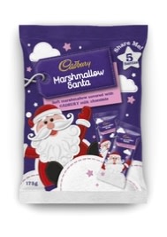 Marshmallow Santa Share Bag | 175g | Cadbury Australia | YG-005136-PD-017833