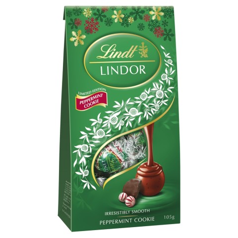 Lindor Peppermint Cookie Bag | 105g | Lindt | YG-005361-PD-015328
