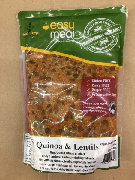 Easy Meal Accompaniments Quinoa & Lentils | 500g | Tribal Tastes | YG-004883-PD-015901