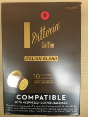Italian Blend Coffee Capsules | 10 Capsules | Vittoria Coffee | YG-008599-PD-052203