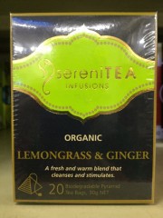 Organic Lemongrass & Ginger Infusion | 20 Bags | Serenitea | YG-009262-PD-052532