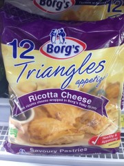Triangles Appetizers Ricotta Cheese | 1kg | YG-007019-PD-019575