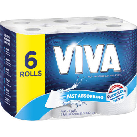 Viva Paper Towel Multi-Use 6 Pack | 6 Pack | Kleenex | YG-004506-PD-016042