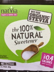 Organic Stevia 100% Natural Sweetener | 80g | Natvia Pty Ltd | YG-009124-PD-052543