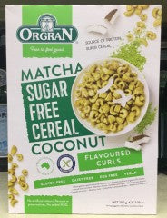 Sugar Free Matcha Coconut Flavoured Curls | 200g | Organ | YG-005159-PD-015216