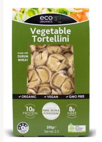 Organic Vegan Vegetable Tortellini | 250g | Eco Organic | YG-011645-PD-016026