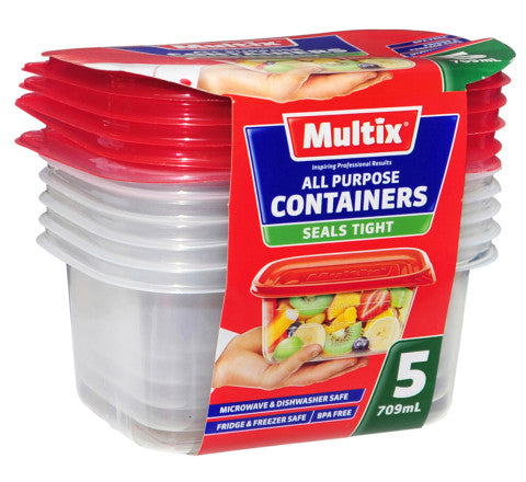 All Purpose Containers | 5 x 709ml | Multix | YG-004994-PD-017052
