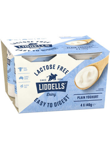 Lactose Free Plain Yoghurt | 4 x 140g | Liddels | YG-007284-PD-052235