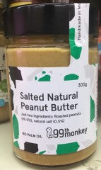 Salted Natural Peanut Butter | 300g | 99th Monkey | YG-005585-PD-018018