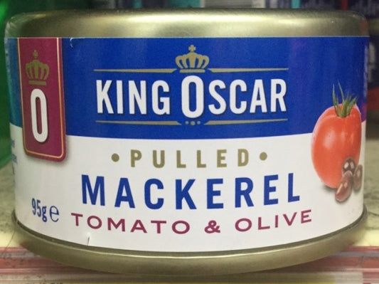 Pulled Mackerel Tomato & Olive | 95g | King Oscar | YG-005332-PD-017757