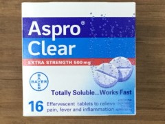 Extra Strength Aspirin Effervescent Tablet | 16 Tablets | Aspro Clear | YG-008288-PD-047810
