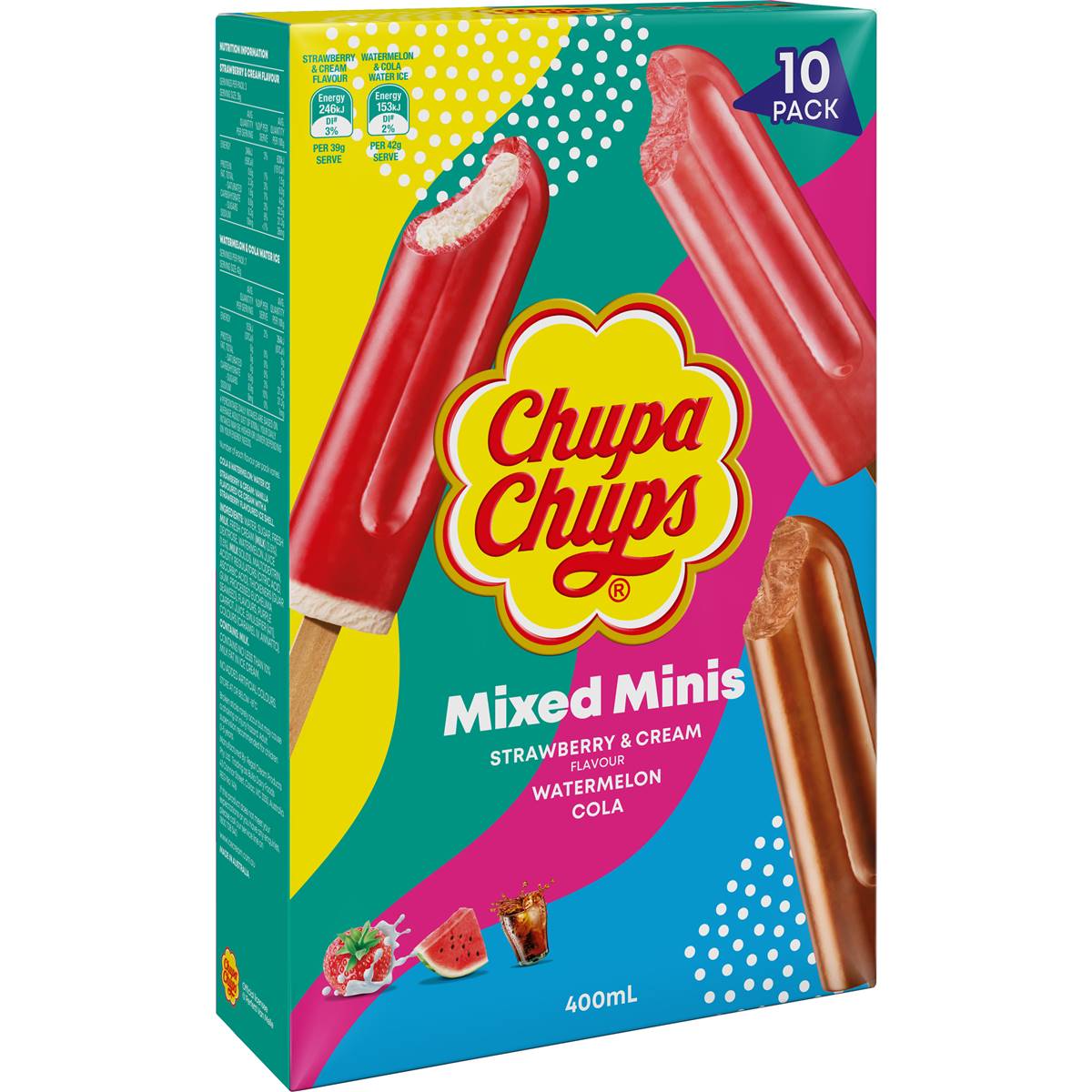 Mixed Minis Frozen Dessert Sticks | Each | Chupa Chups | YG-113048-MC-980237