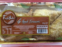 4 Apple Turnovers | 185g | Fresh Bake | YG-007544-PD-051489