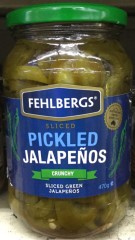Crunchy Pickled Jalapeños Sliced | 470g | Fehlbergs | PD-9311978001205 | YG-PSN-16141 | PD-015062
