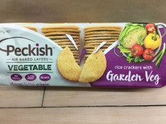Garden Veg Rice Crackers | 100g | Peckish | YG-005794-PD-005822
