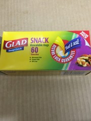 Snack Bags | 60 Pack 15 x 9 | Glad | YG-010361-PD-052886