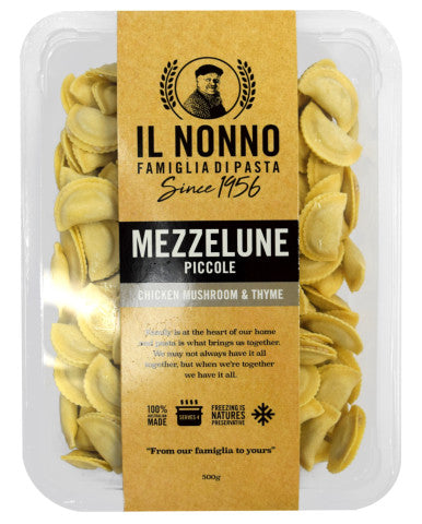 Mezzelune Piccole Chicken, Mushroom & Thyme | Serves 4 | Il Nonno | YG-011679-PD-016575