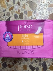 Light Absorbency Liners | 18 Liners | Poise | YG-008893-PD-052272