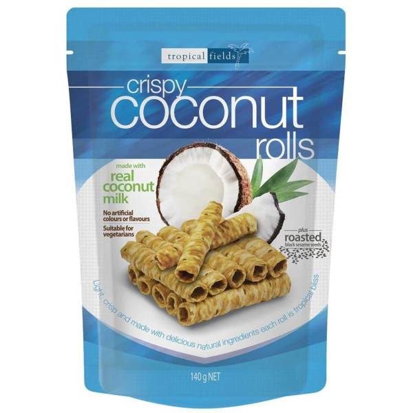 Coconut Rolls w/ Roasted Black Sesame
