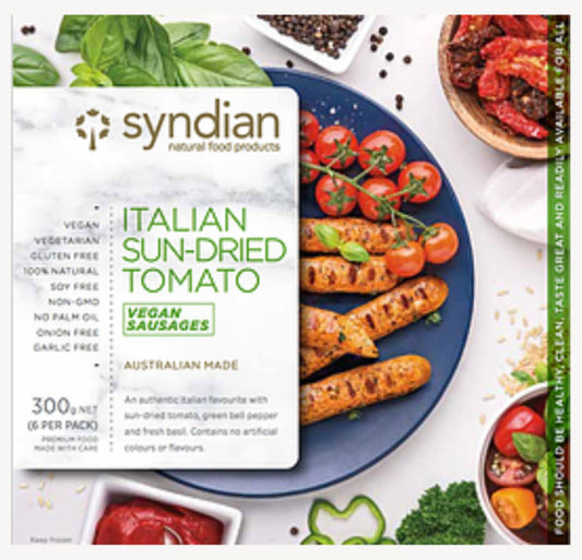 Gluten Free Italian Sun-Dried Tomato Vegan Sausages