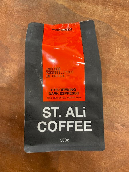 Eye opening dark espresso