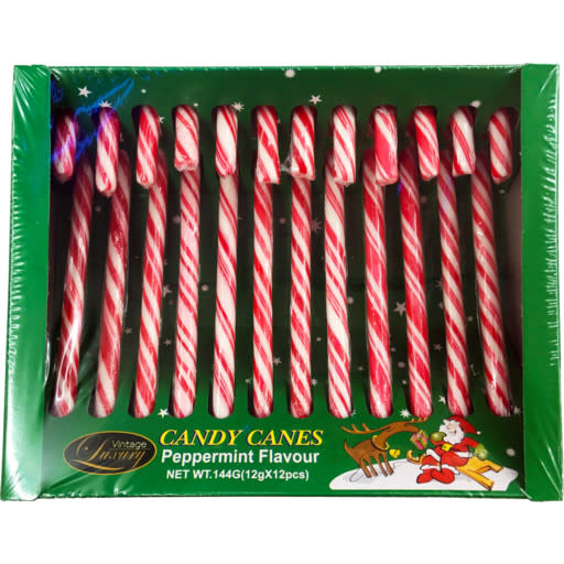 Vintage Luxury Candy Canes Peppermint