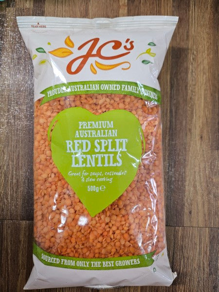 Red split lentils