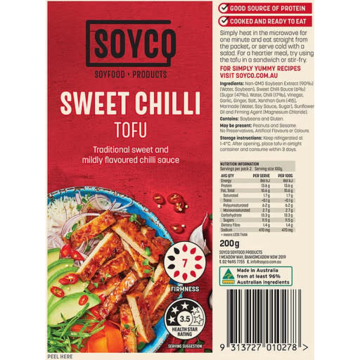Sweet Chilli Tofu