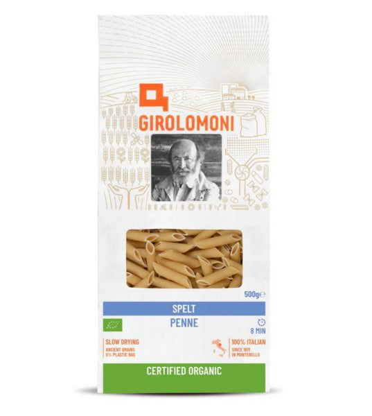  Organic Spelt Penne  | 500g | Girolomoni | YG-RO3-195 | RO-022567