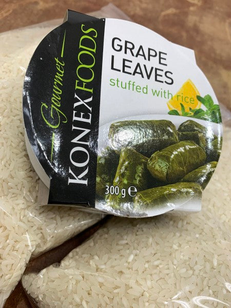 Grape leaves stuffed with rice