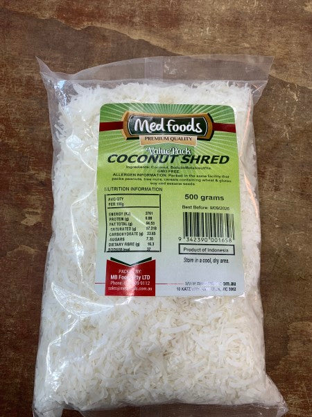 Coconut shred