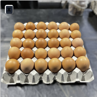 Tray Of 30 Caged Eggs (Min 49g)
