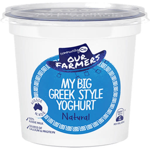 Greek style yoghurt