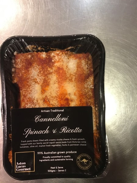 Cannelloni spinach and ricotta 
