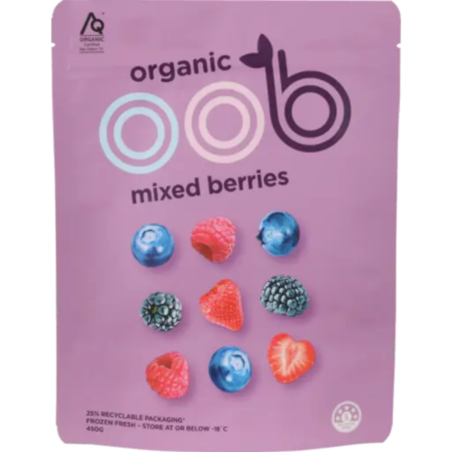 Organic Mixed Berries Frozen | 450g | YG-006878-PD-045161