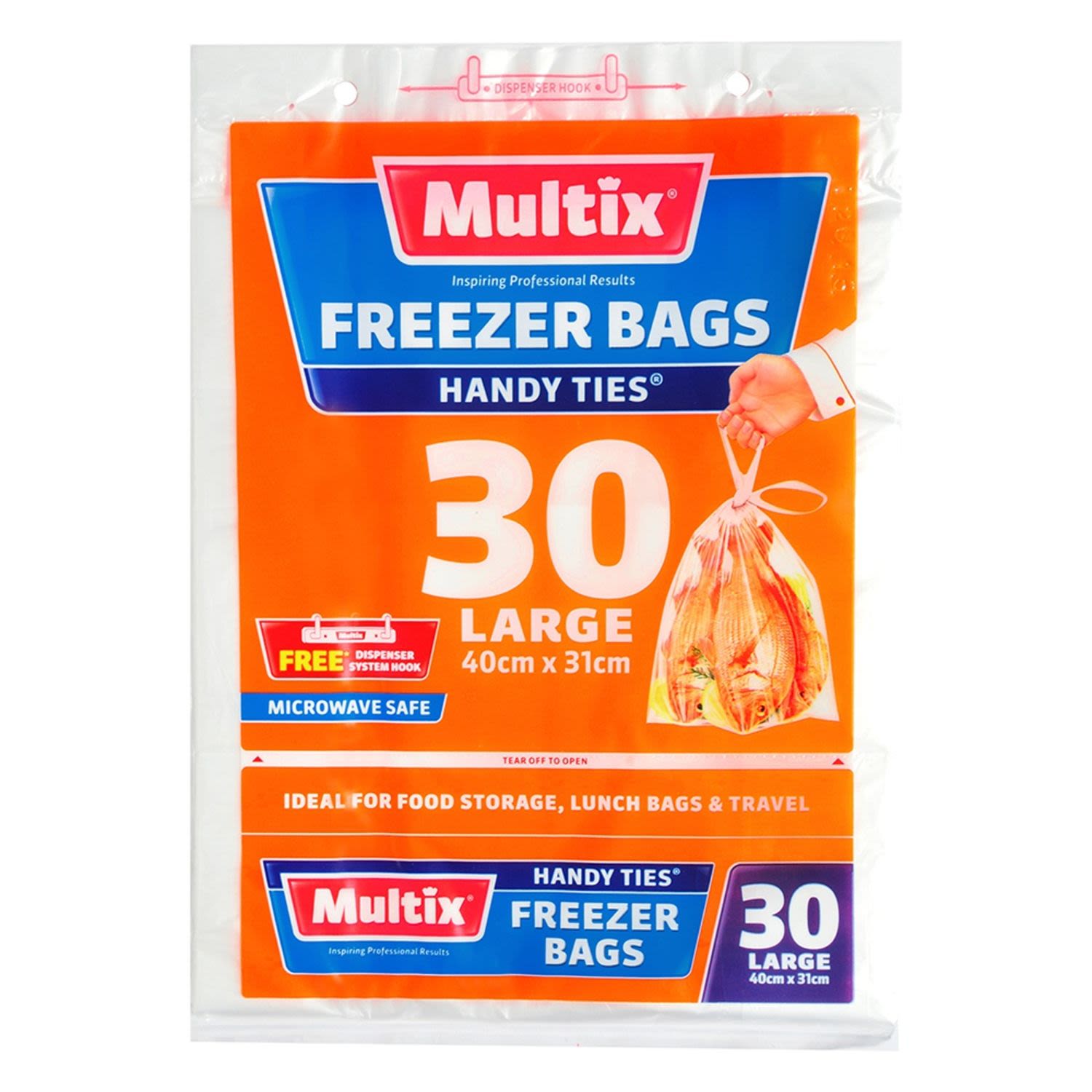 Multix Freezer Bag Handy Ties Large | Each | YG-010303-PD-048061