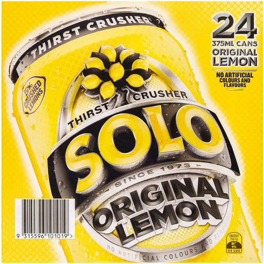Schweppes Solo Thirst Crusher Original Lemon Multipack Cans | Litre | YG-006728-PD-048364