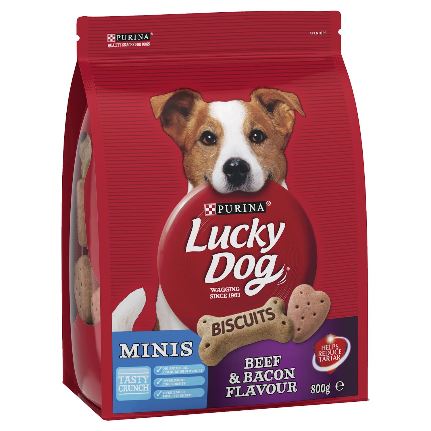 Purina Lucky Dog Beef & Bacon Mini Bones | 100g | YG-006491-PD-048429