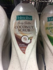 Palmolive Body Butter Coconut & Jojoba Body Wash, Exfoliating Scrub With Real Fruit Seeds | 100ml | YG-008278-PD-050960