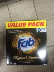 Fab Perfume Indulgence Gold Absolute Powder Laundry Washing Detergent | 1kg | YG-007758-PD-051017