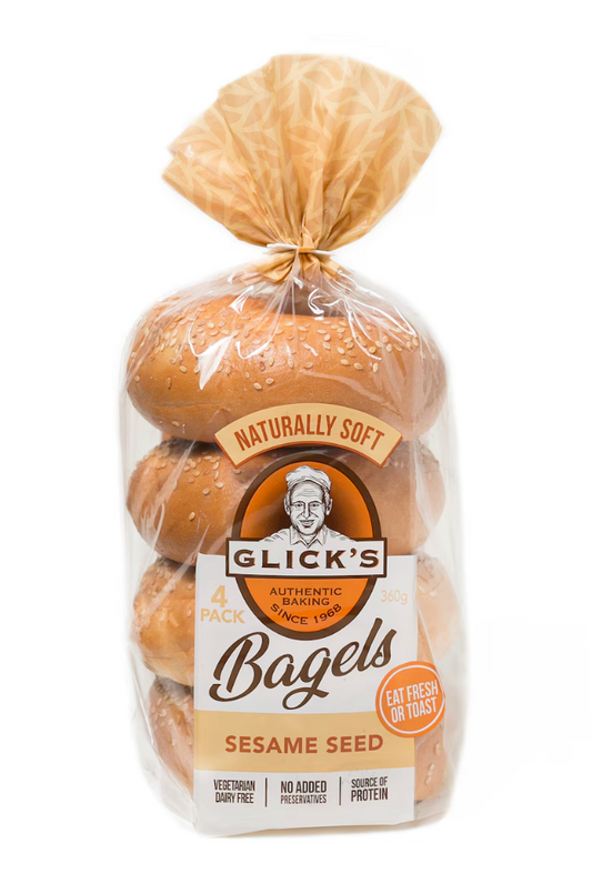 Glicks Bagels Sesame | 360g - 4 Pack | YG-104598-916040