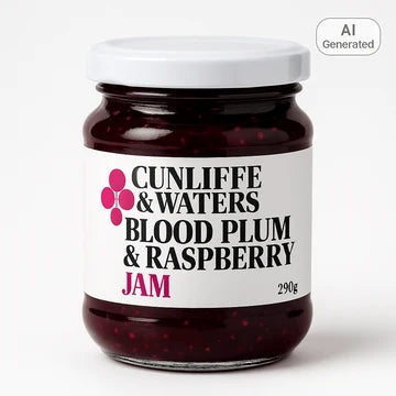 Blood Plum & Raspberry Jam | Each | Cunliffe & Waters | YG-113441-WH-101229