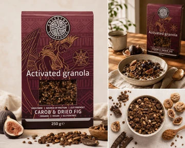 Organic Activated Granola Carob & Dry Fig | 250g | Ancestral Superfoods | YG-113436-WH-101229