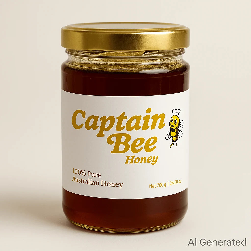 100% Pure Australian Honey | 700g | Captain Bee Honey | YG-113358-WH-101237