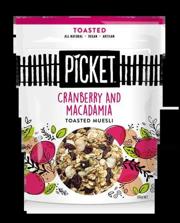 Toasted Cranberry & Macadamia Muesli | Each | Picket | YG-113357-WH-101237