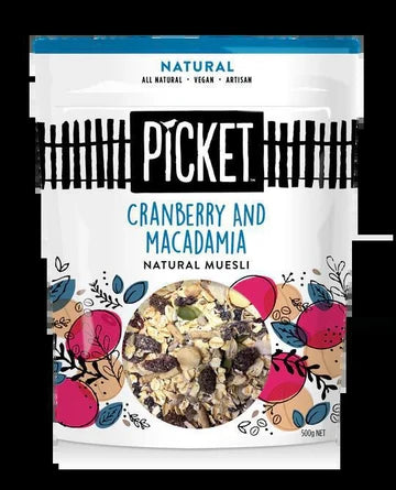 Natural Cranberry & Macadamia Muesli | Each | Picket | YG-113356-WH-101237
