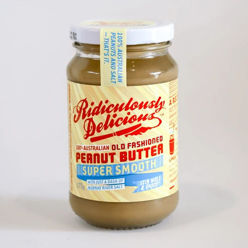 Super Smooth Peanut Butter | 375g | Ridiculously Delicious | YG-113352-WH-101238